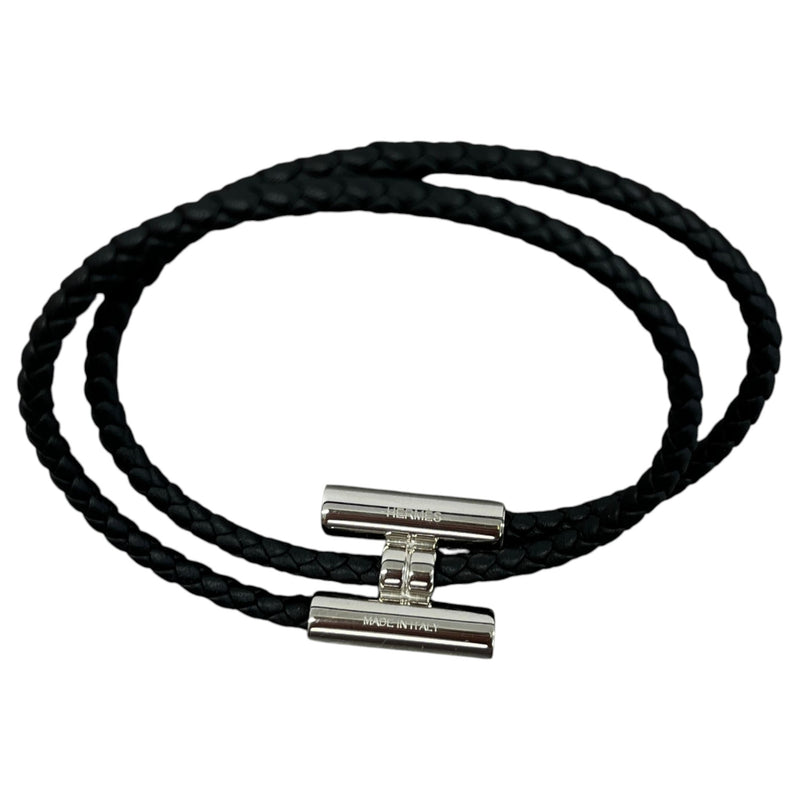 Men's Tournis Tresse Bracelet Black