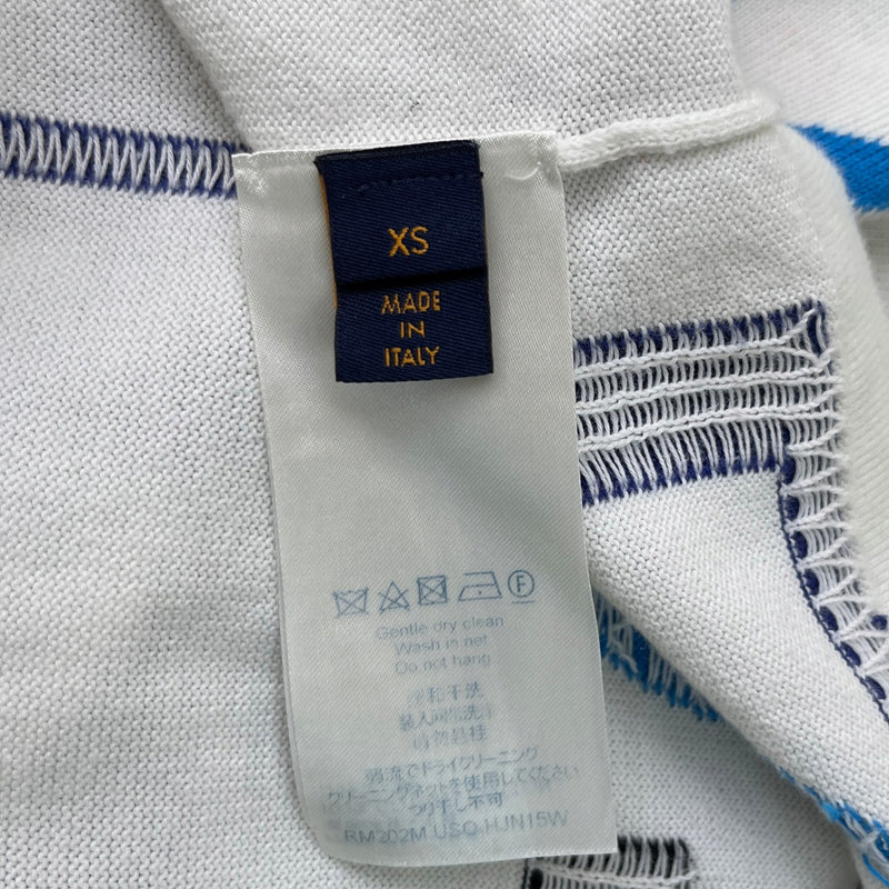 Men's LV Electric Intarsia Knit T-Shirt White Size XS
