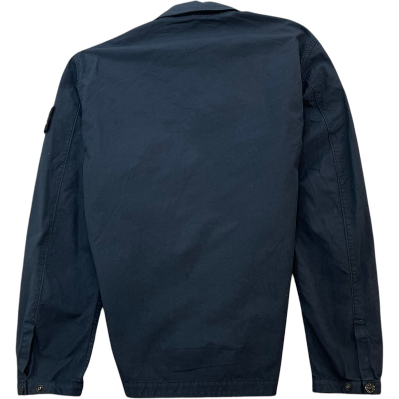 Men's Applique Logo OverShirt Navy Size S
