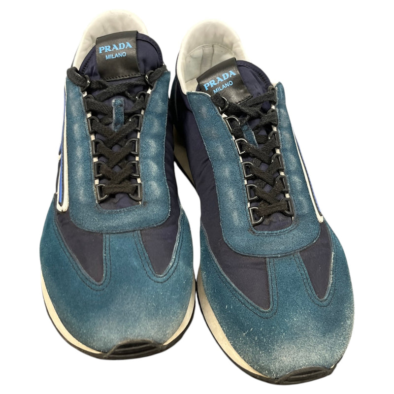 Men's Milano 70 Retro Distressed Low Trainers Green Size EU 43 / UK 9
