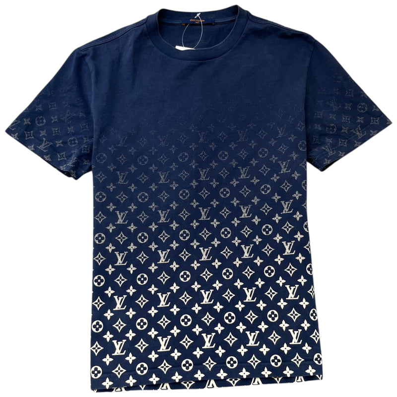 Men's Monogram Gradient T-Shirt Navy Size L