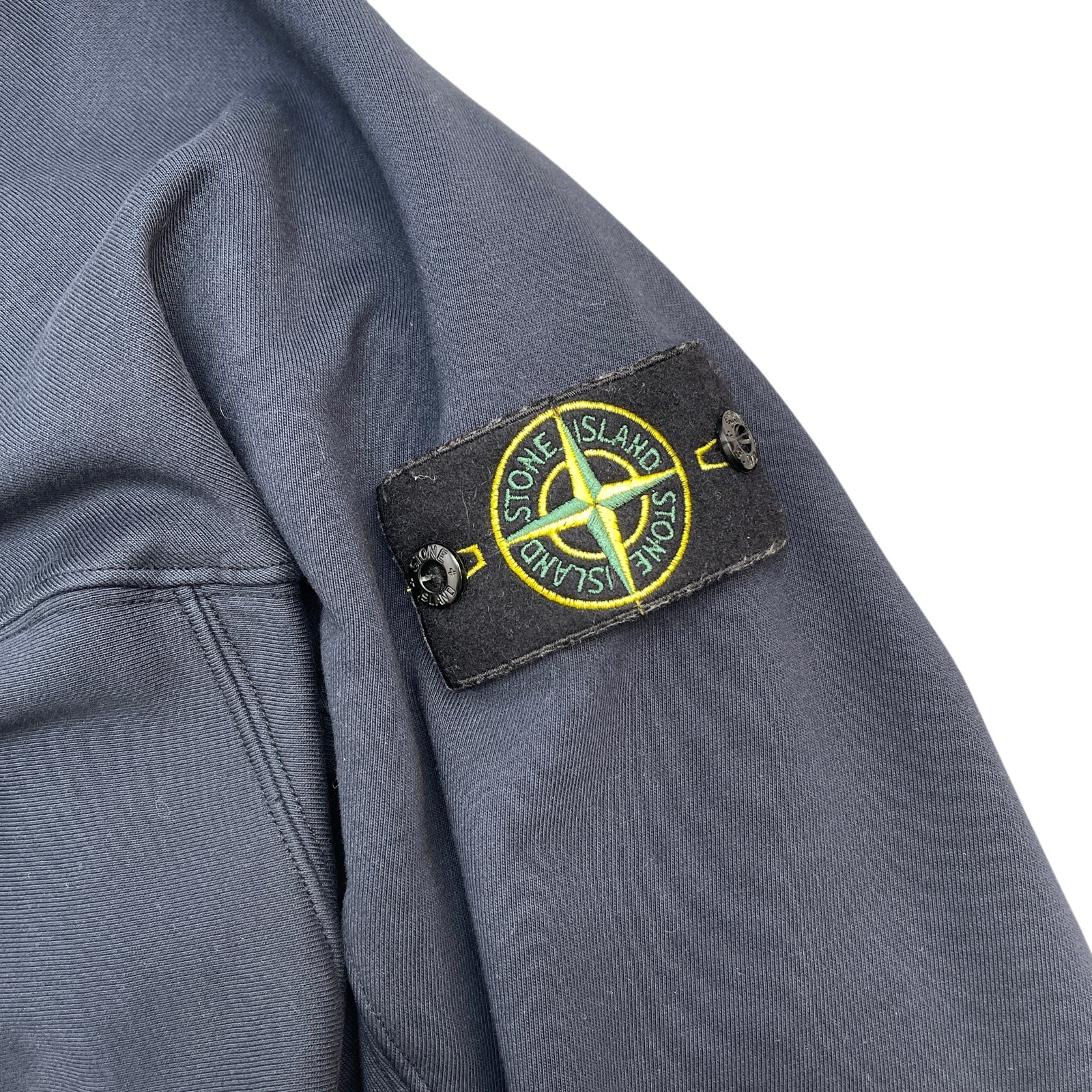 Men's Applique Logo Jacket Navy Size S - Photo 8