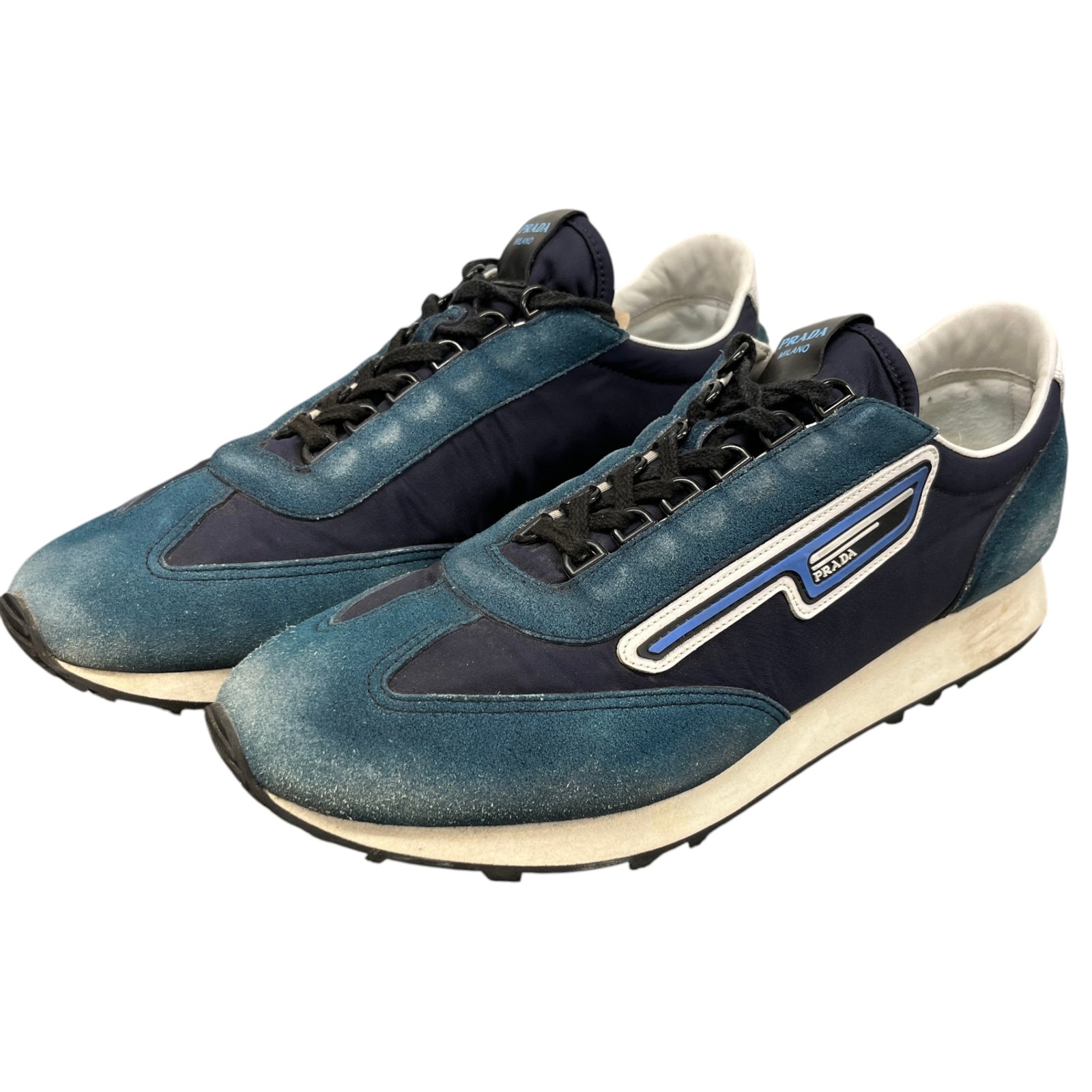 Men's Milano 70 Retro Distressed Low Trainers Green Size EU 43 / UK 9 - Photo 9
