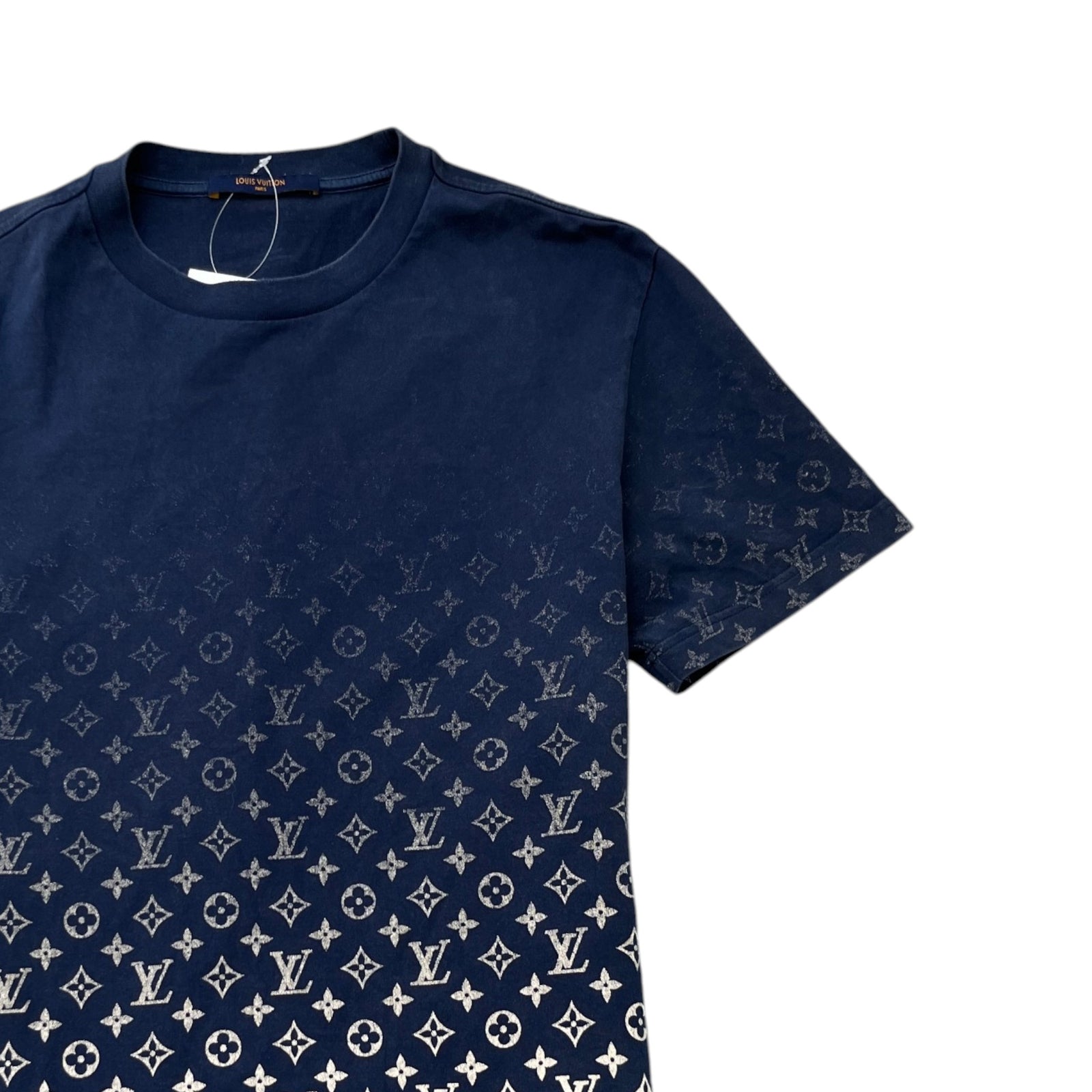 Men's Monogram Gradient T-Shirt Navy Size L - Photo 3