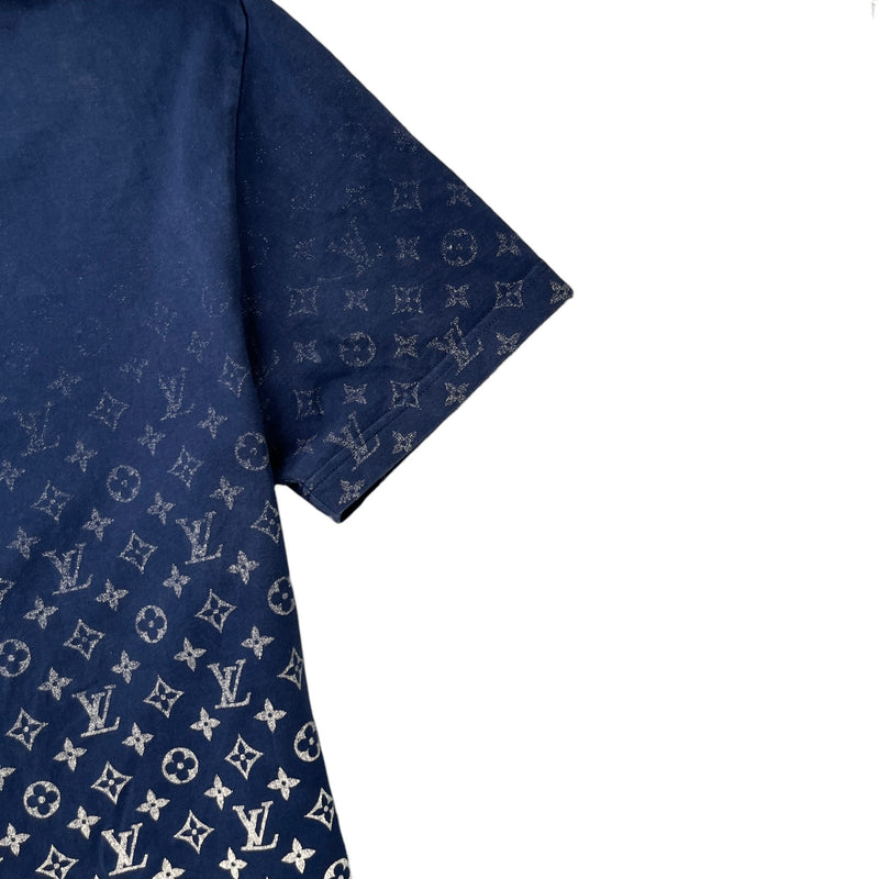 Men's Monogram Gradient T-Shirt Navy Size L