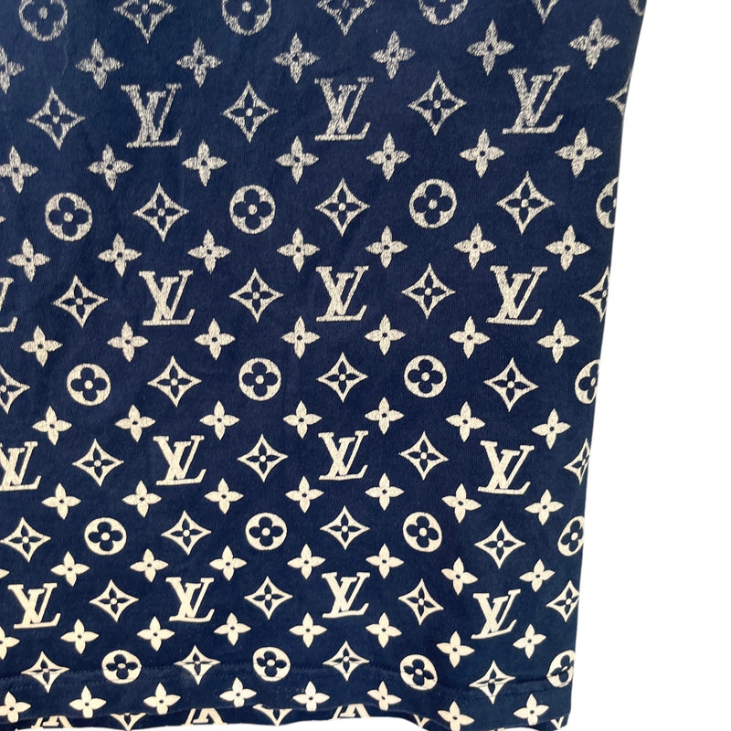 Men's Monogram Gradient T-Shirt Navy Size L