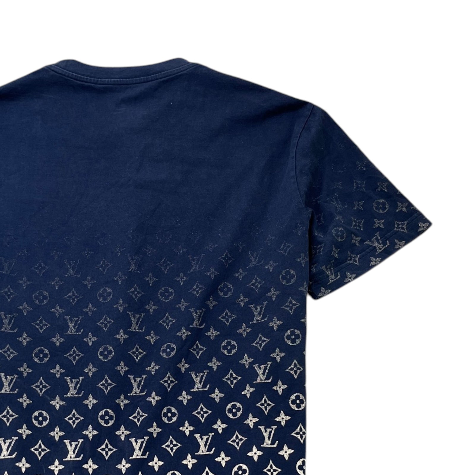 Men's Monogram Gradient T-Shirt Navy Size L - Photo 4