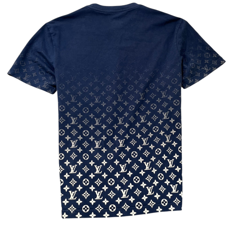 Men's Monogram Gradient T-Shirt Navy Size L