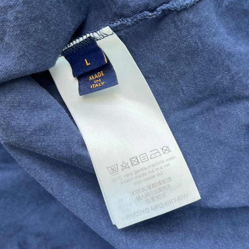 Men's Monogram Gradient T-Shirt Navy Size L