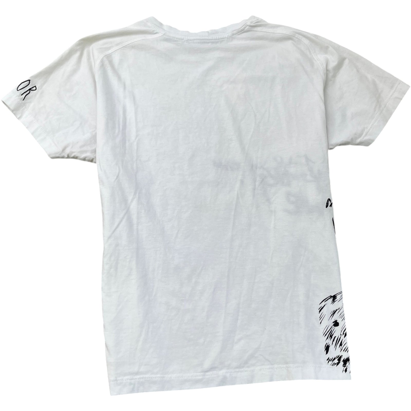 Men's Leopard Graphic T-Shirt White Size L - Photo 2
