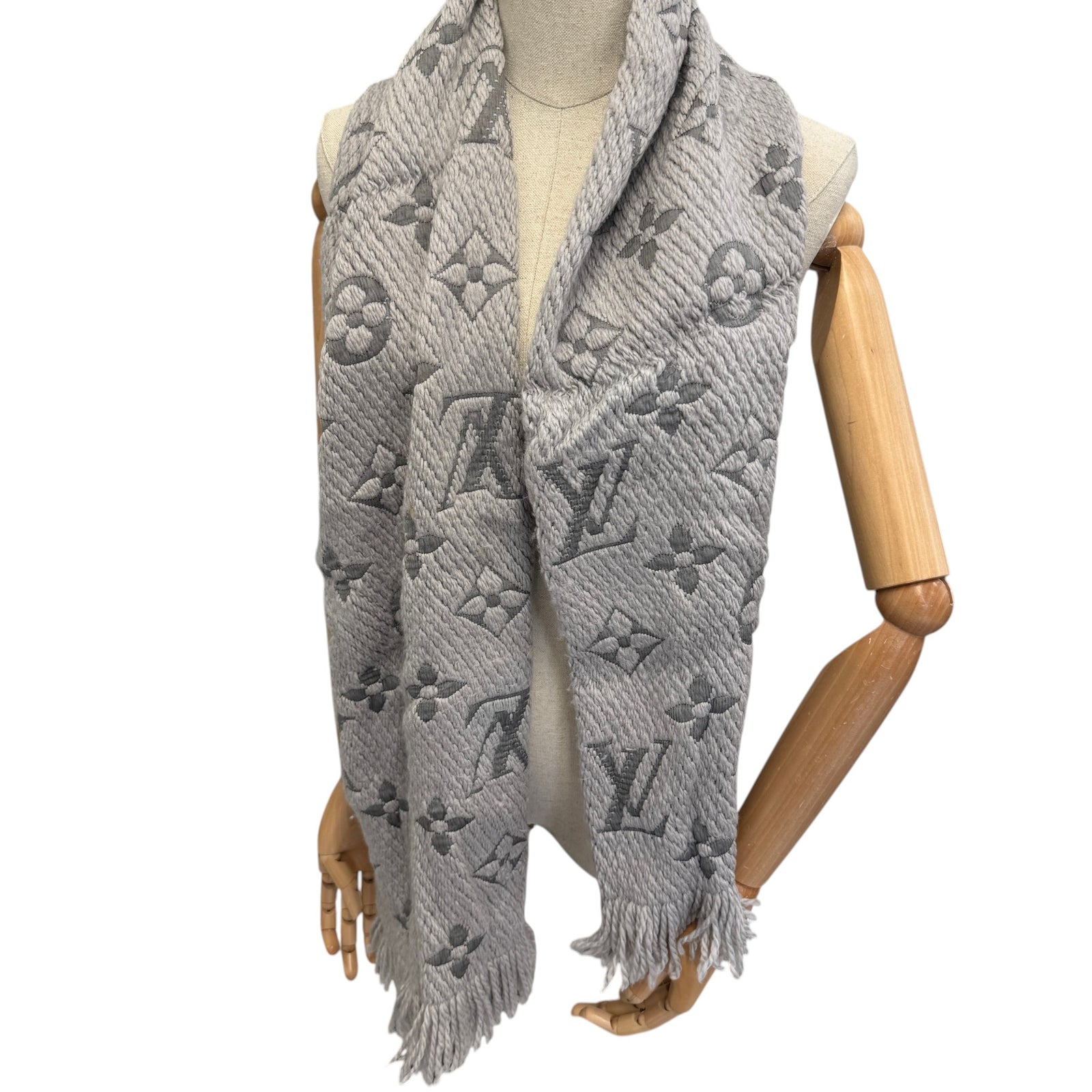 Women's Logomania Scarf Grey - Photo 4