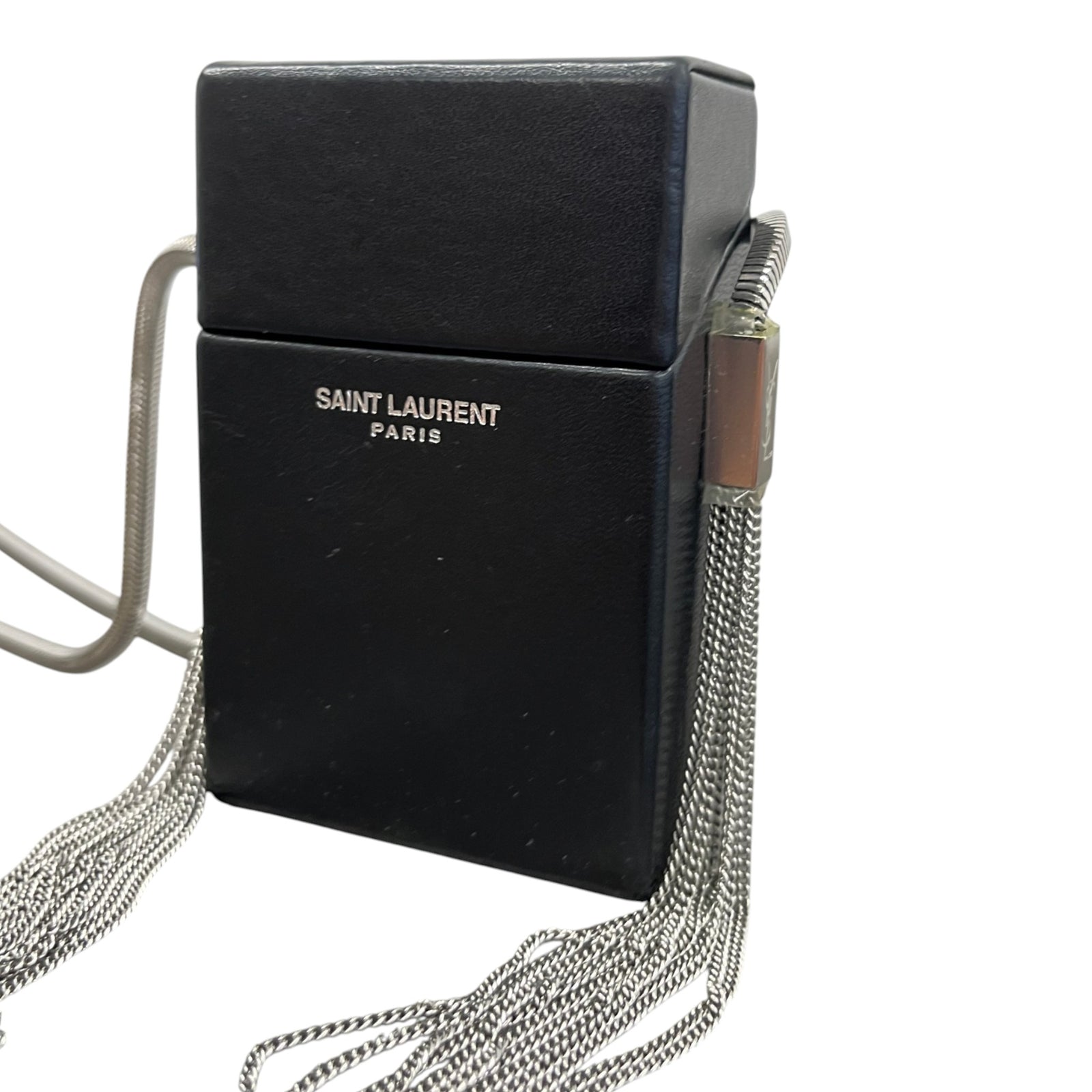 Women's Logo Smoking Box Crossbody Bag Black - Photo 4