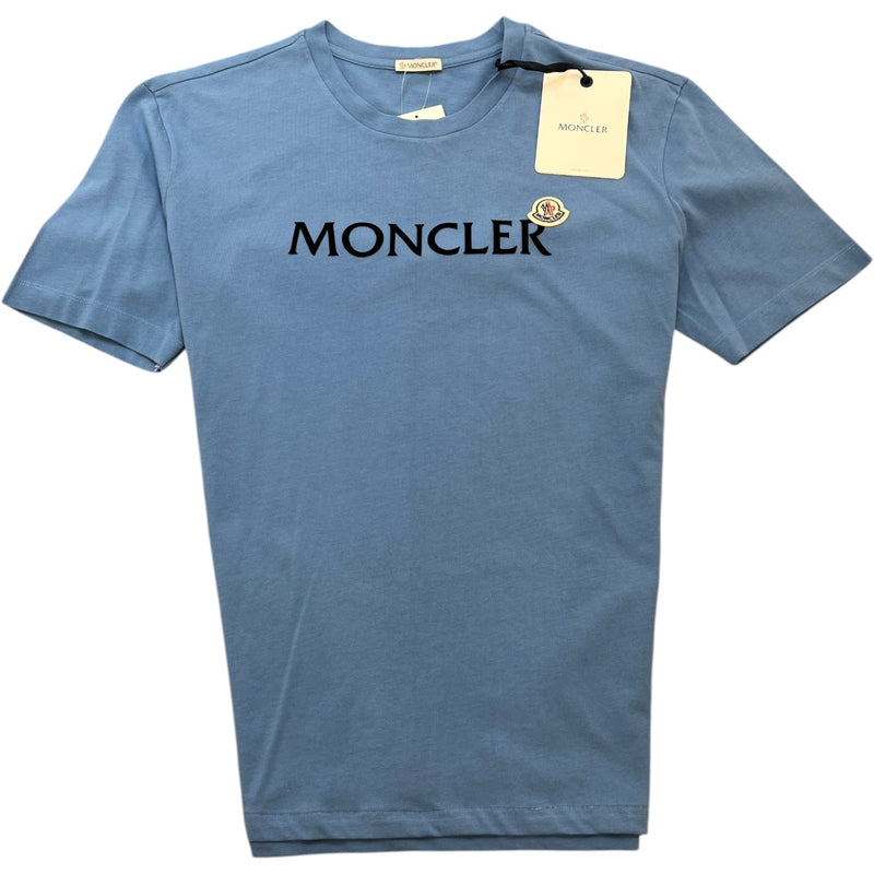 Men's Maglia Logo Print T-Shirt Blue Size XXL