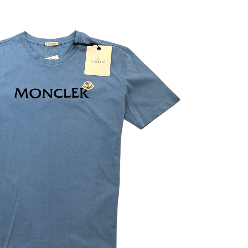 Men's Maglia Logo Print T-Shirt Blue Size XXL