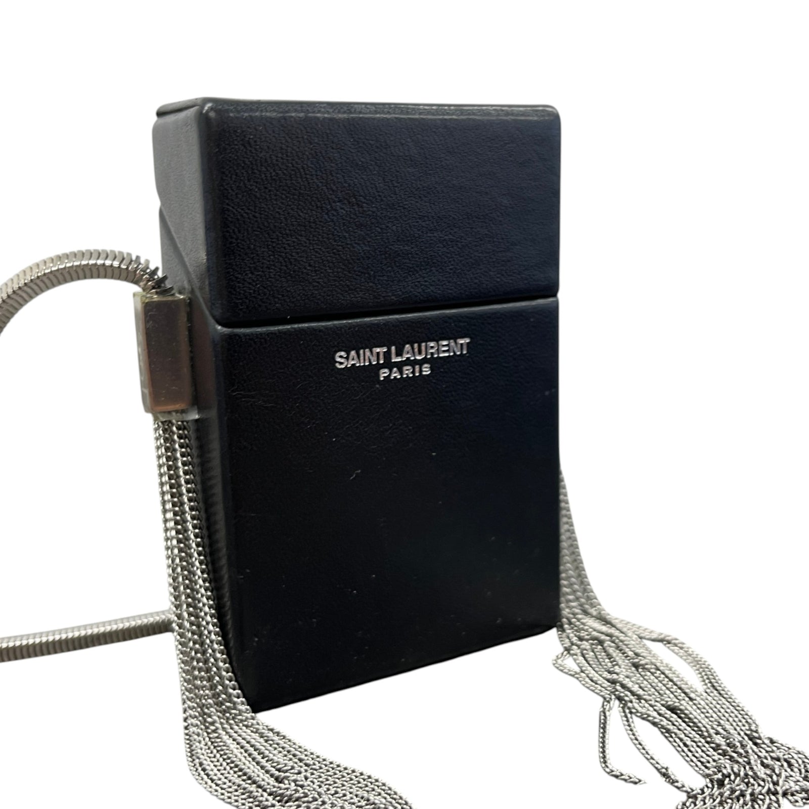 Women's Logo Smoking Box Crossbody Bag Black - Photo 3