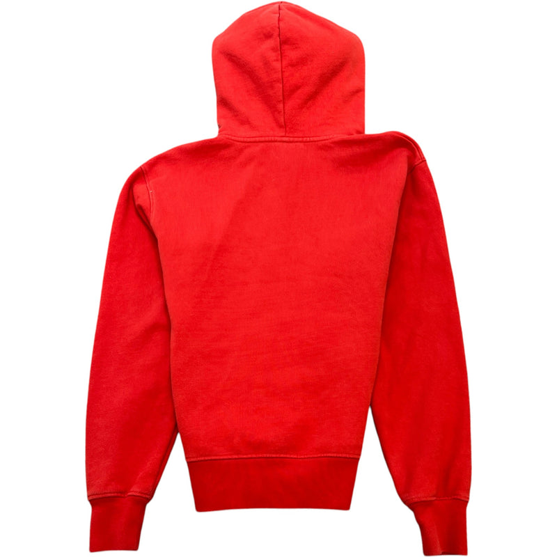 Women's Logo Print Hoodie Red Size XXS / UK 4