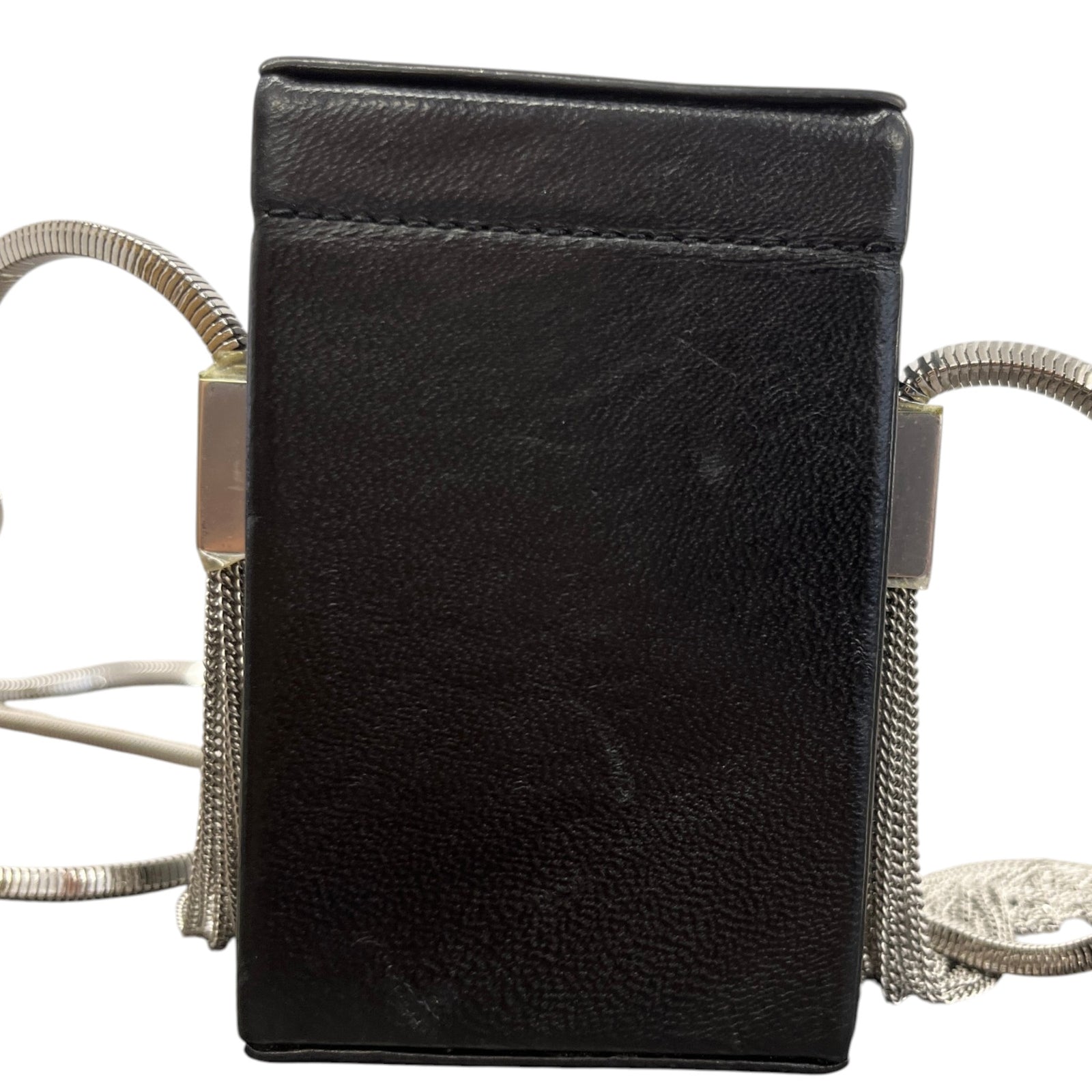 Women's Logo Smoking Box Crossbody Bag Black - Photo 2