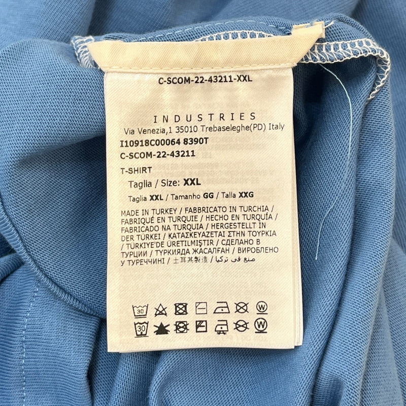 Men's Maglia Logo Print T-Shirt Blue Size XXL