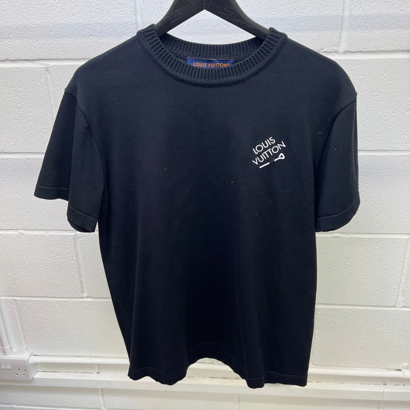Men's LV Signature T-Shirt Black Size M