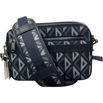 Men's Cd Diamond Safari Messenger Bag Navy