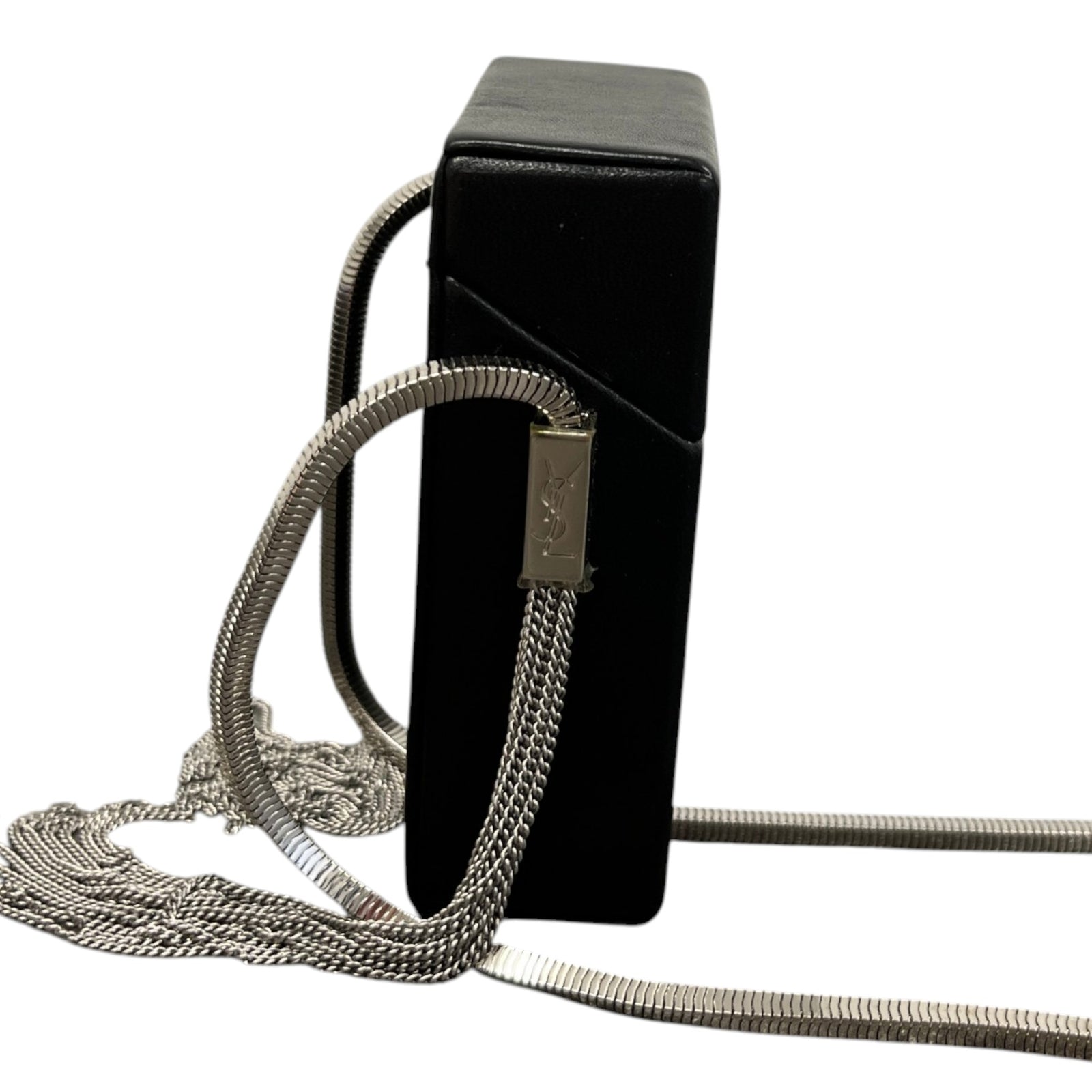 Women's Logo Smoking Box Crossbody Bag Black - Photo 6