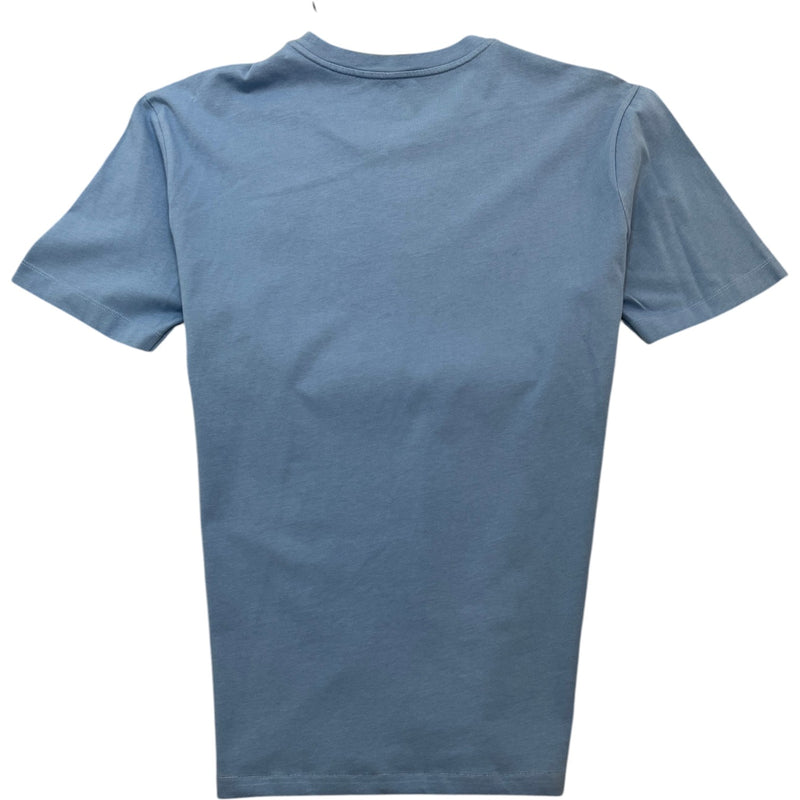 Men's Maglia Logo Print T-Shirt Blue Size XXL