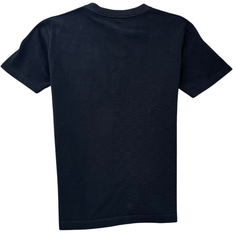 Men's Half Damier Pocket T-Shirt Black Size S