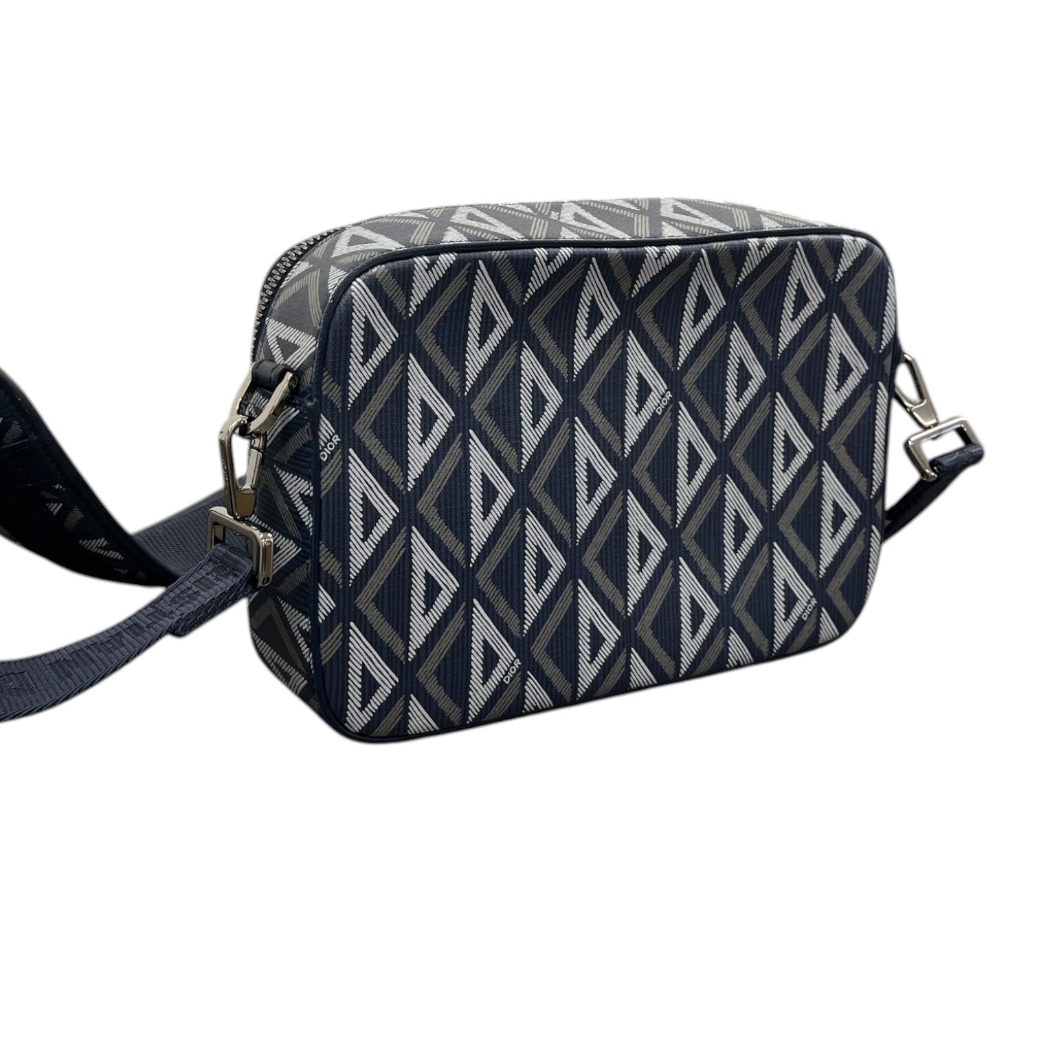 Men's Cd Diamond Safari Messenger Bag Navy - Photo 7