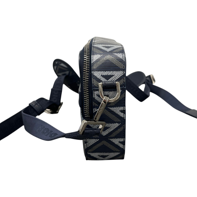 Men's Cd Diamond Safari Messenger Bag Navy