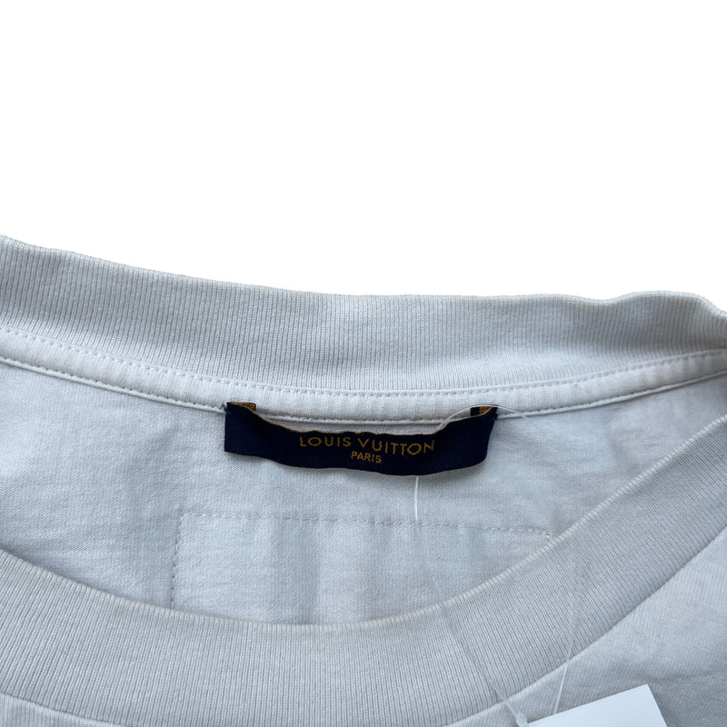 Men's Signature Box Logo T-Shirt White Size XL