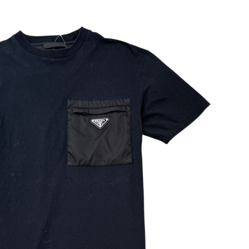 Men's Plaque Logo T-Shirt Black Size XS