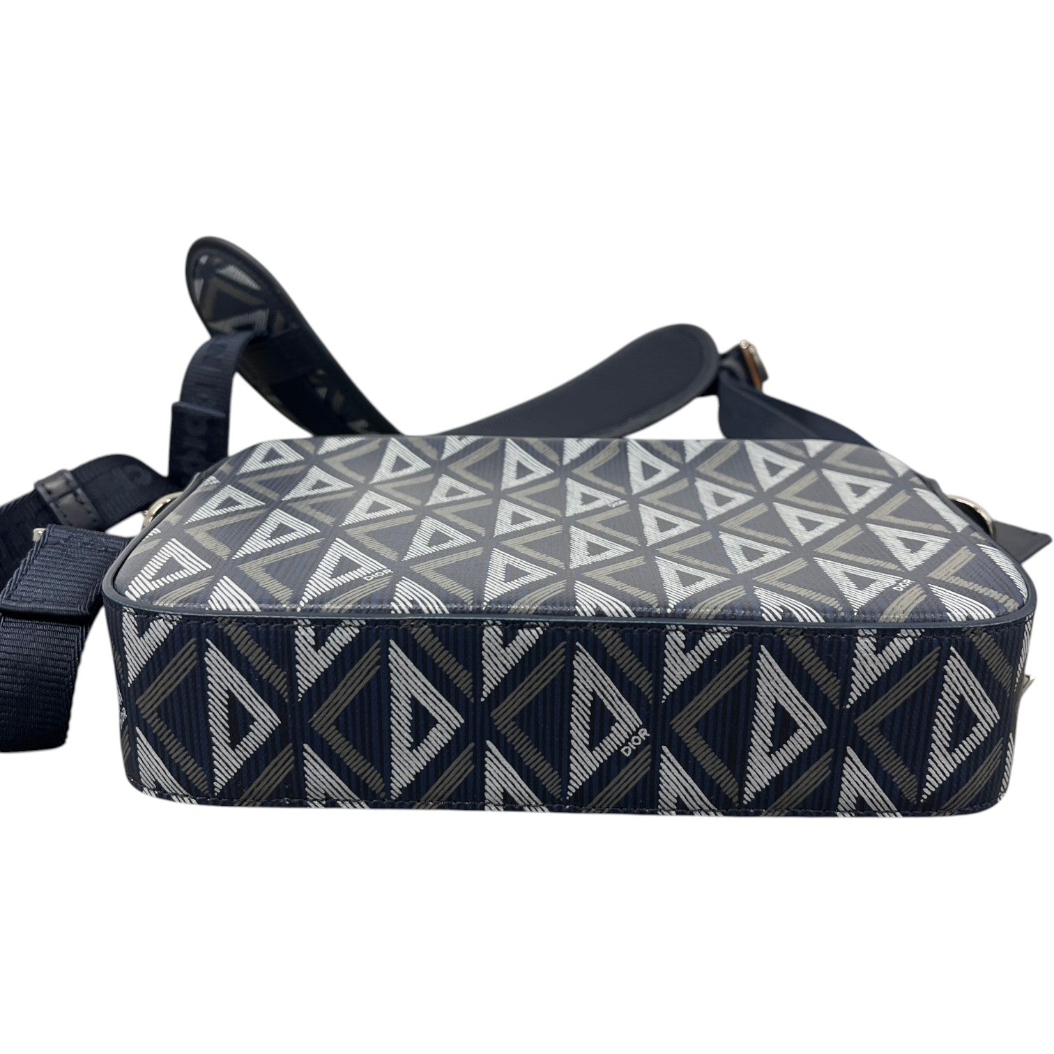 Men's Cd Diamond Safari Messenger Bag Navy - Photo 10