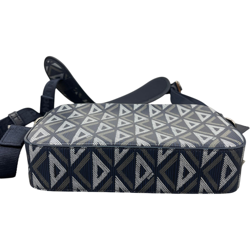 Men's Cd Diamond Safari Messenger Bag Navy