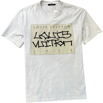 Men's Signature Box Logo T-Shirt White Size XL
