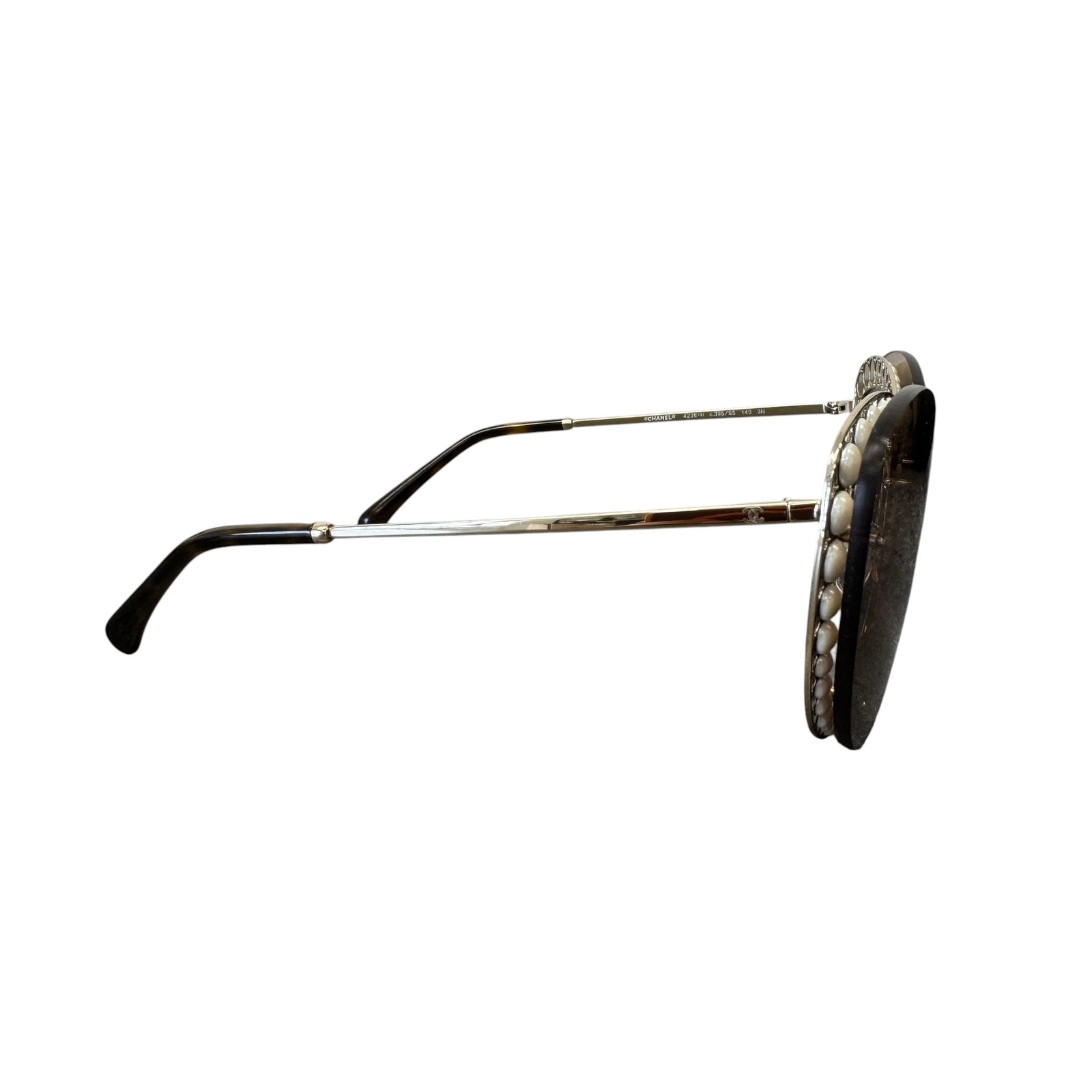 Women's Pear Frame Sunglasses Brown - Photo 4