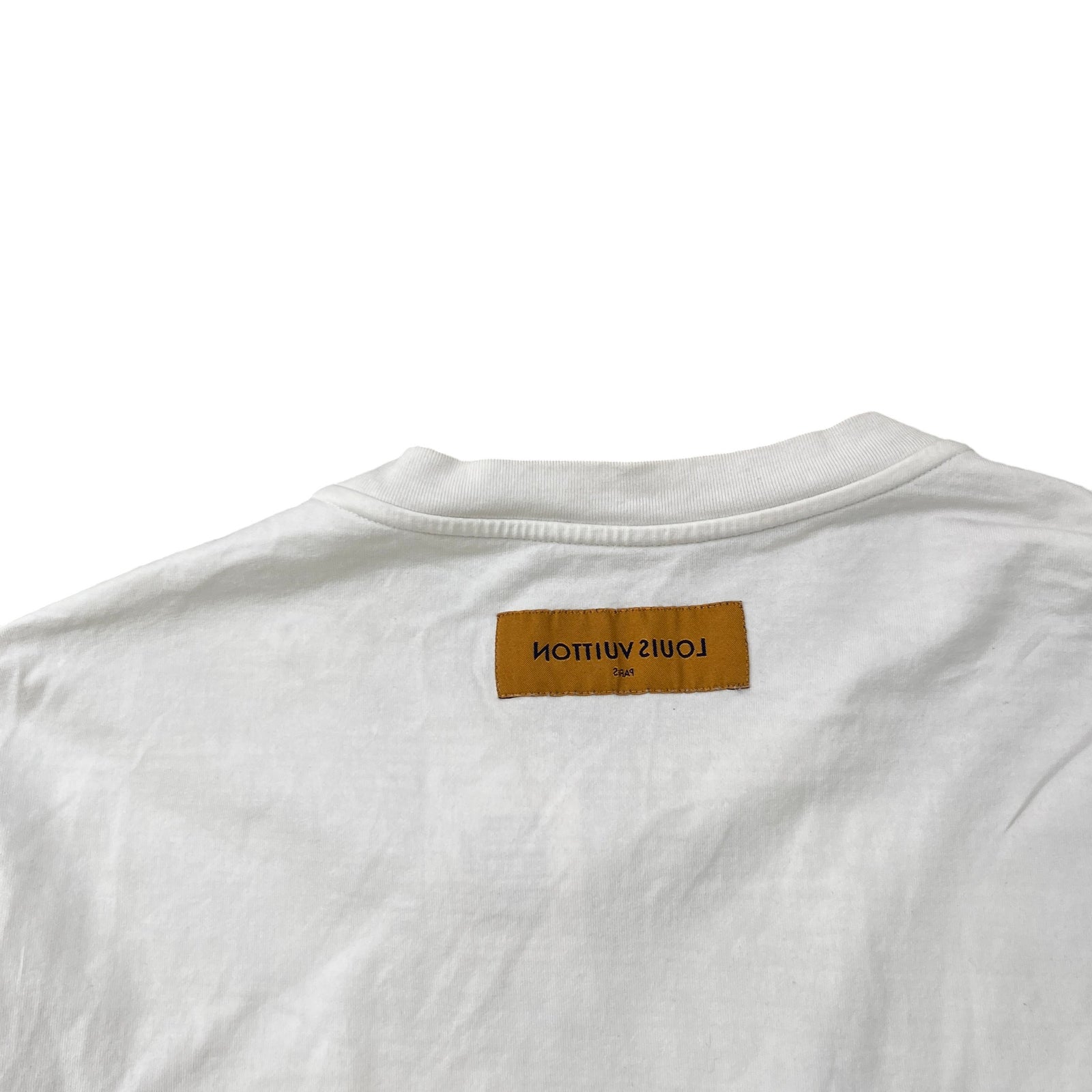 Men's Signature Box Logo T-Shirt White Size XL - Photo 6