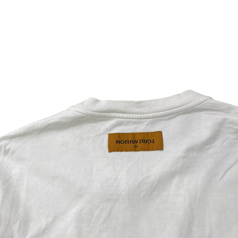 Men's Signature Box Logo T-Shirt White Size XL