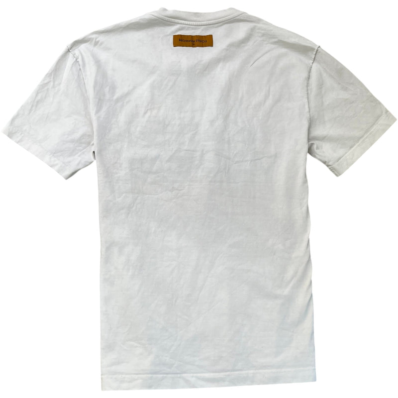 Men's Signature Box Logo T-Shirt White Size XL