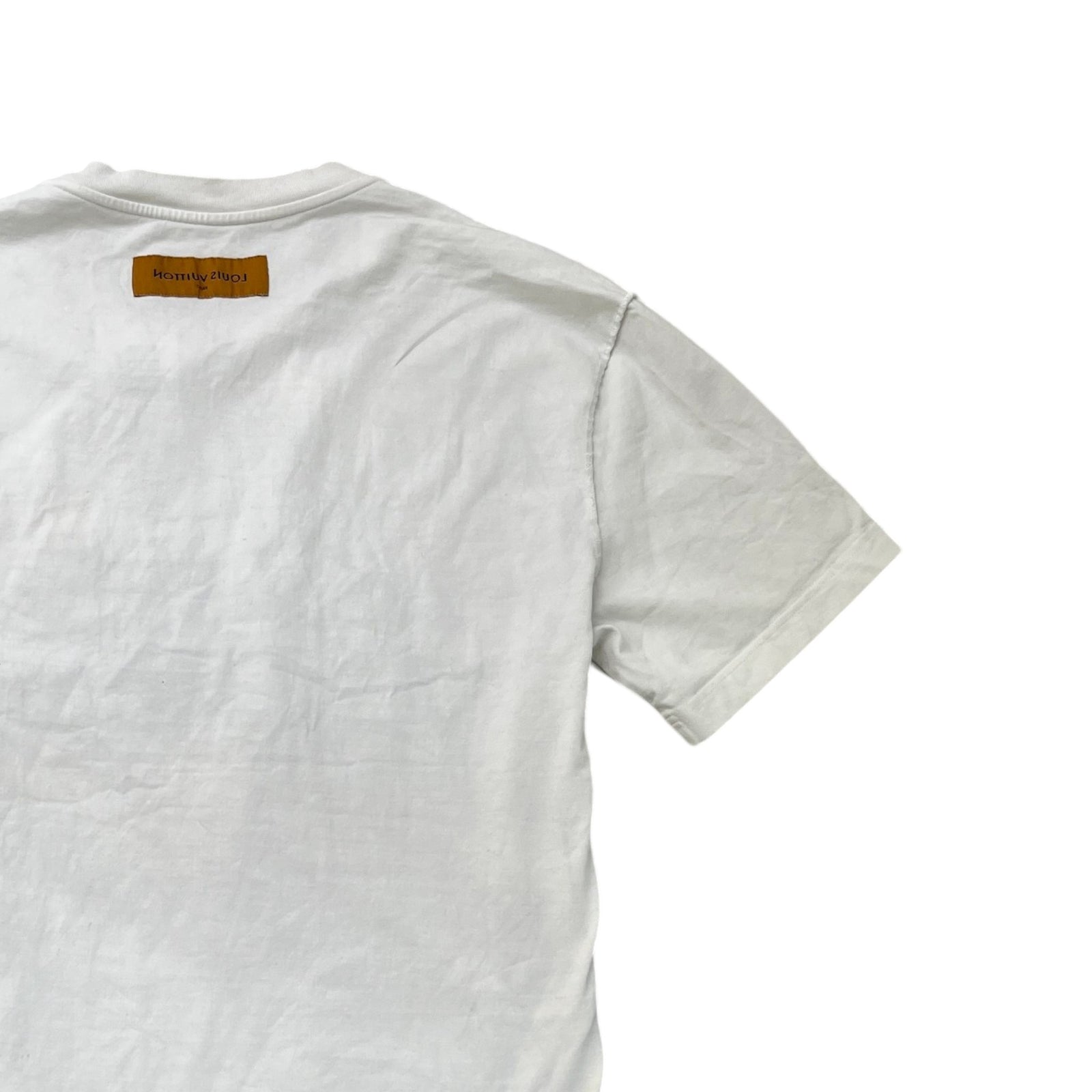 Men's Signature Box Logo T-Shirt White Size XL - Photo 4