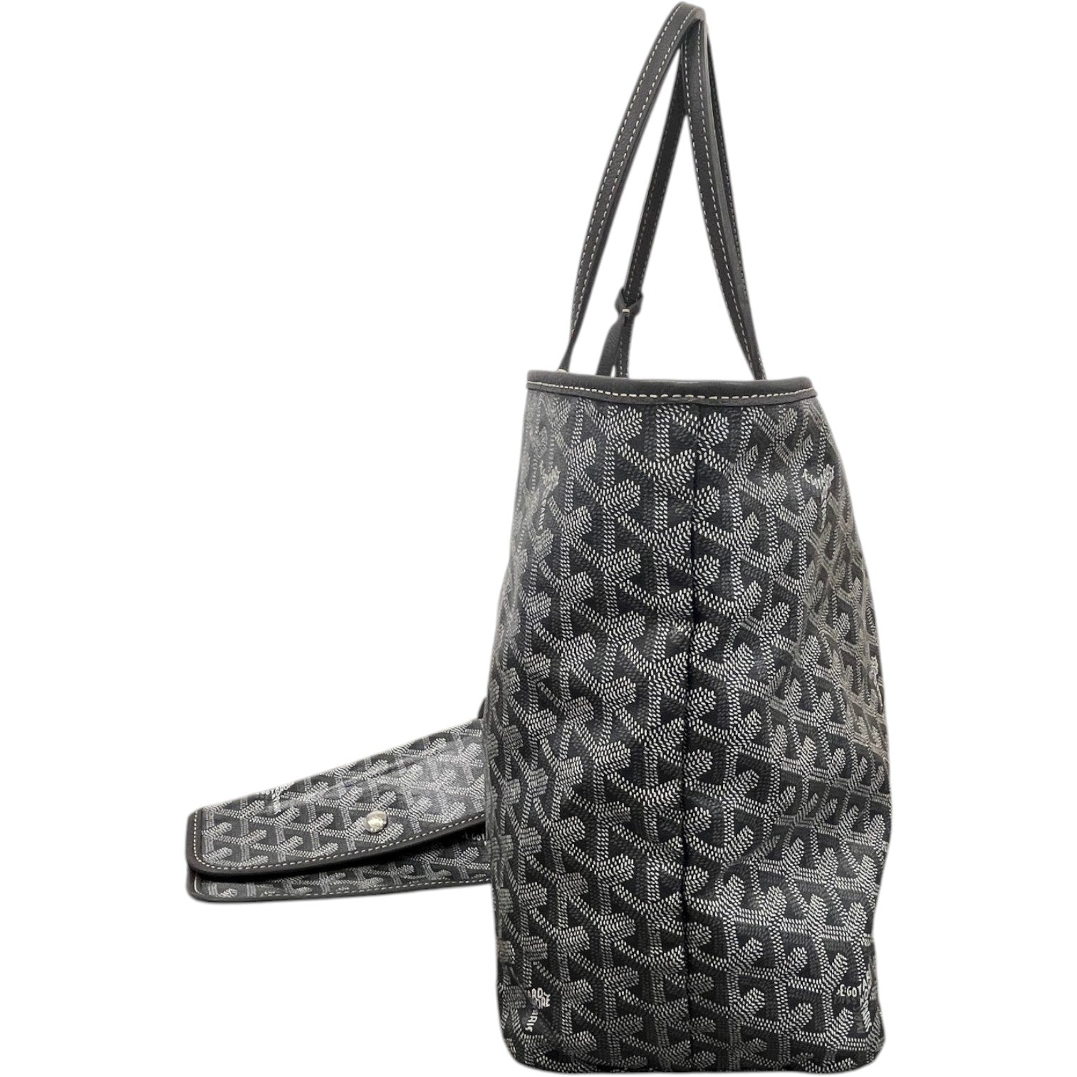 Women's Saint Louis Pm Tote Handbag Grey - Photo 5