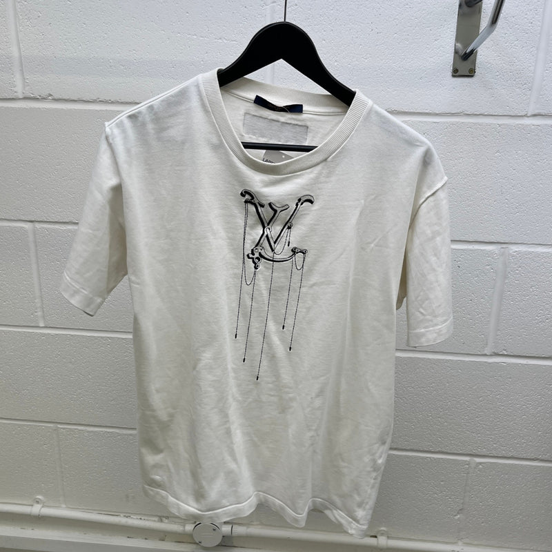 Men's Lv Pendant T-Shirt White Size L