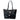 Women's Western Buckle Logo Tote + Pouch Bag Black