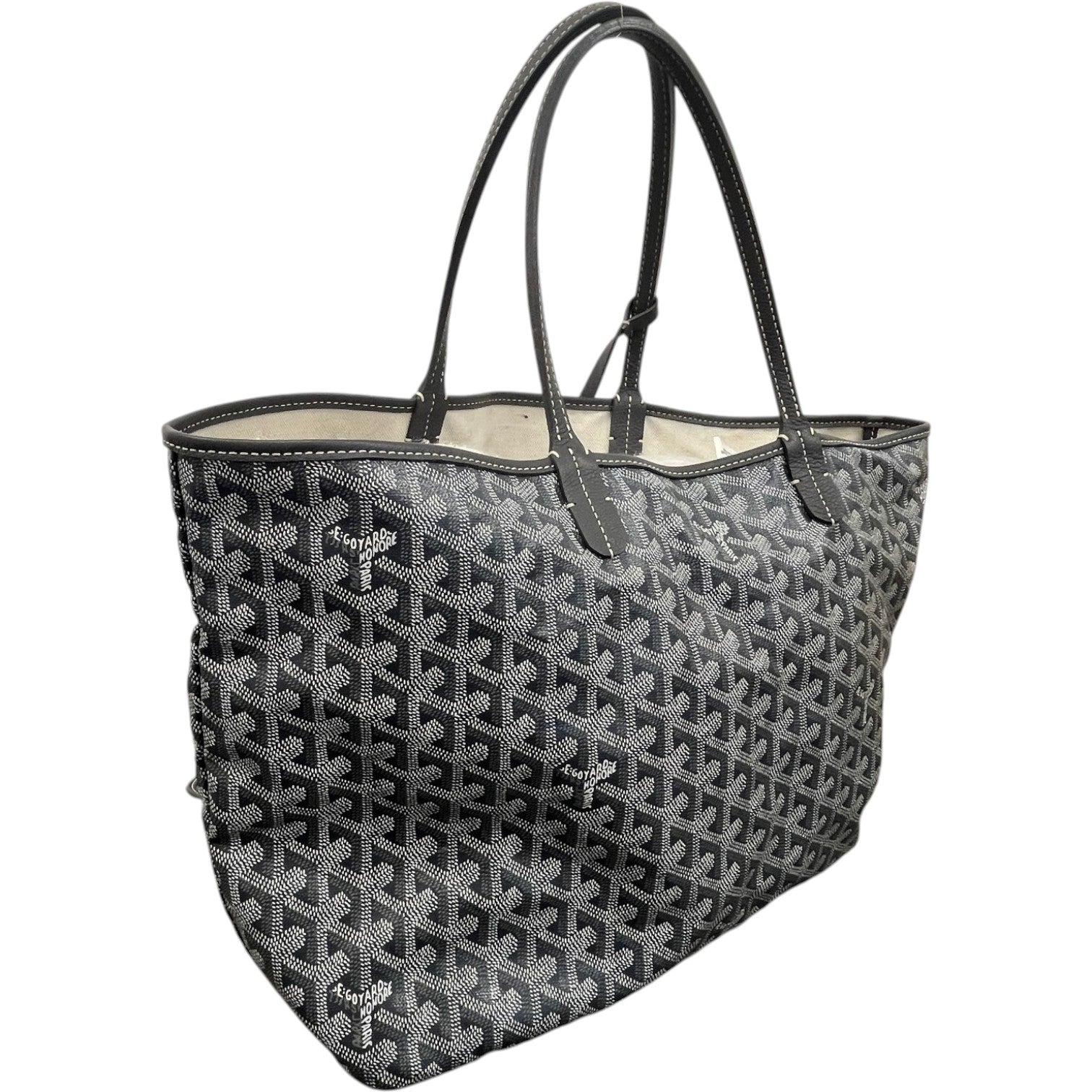 Women's Saint Louis Pm Tote Handbag Grey - Photo 6