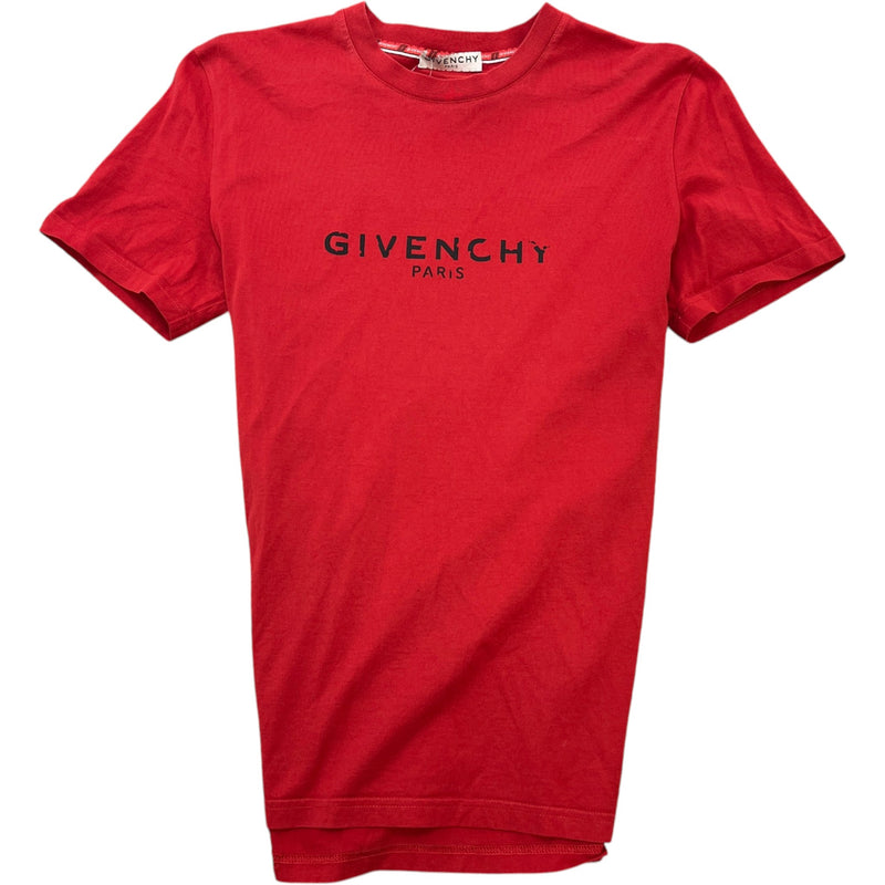 Men's Logo Print T-Shirt Red Size M