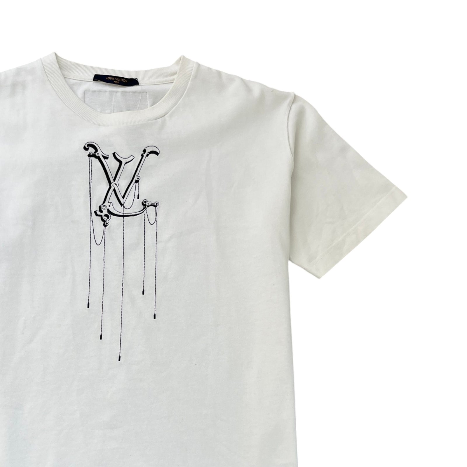 Men's Lv Pendant T-Shirt White Size L - Photo 3