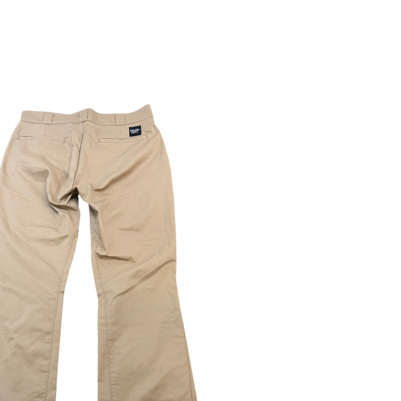 Men's Carpenter Flare Trousers Beige Size Waist 34"