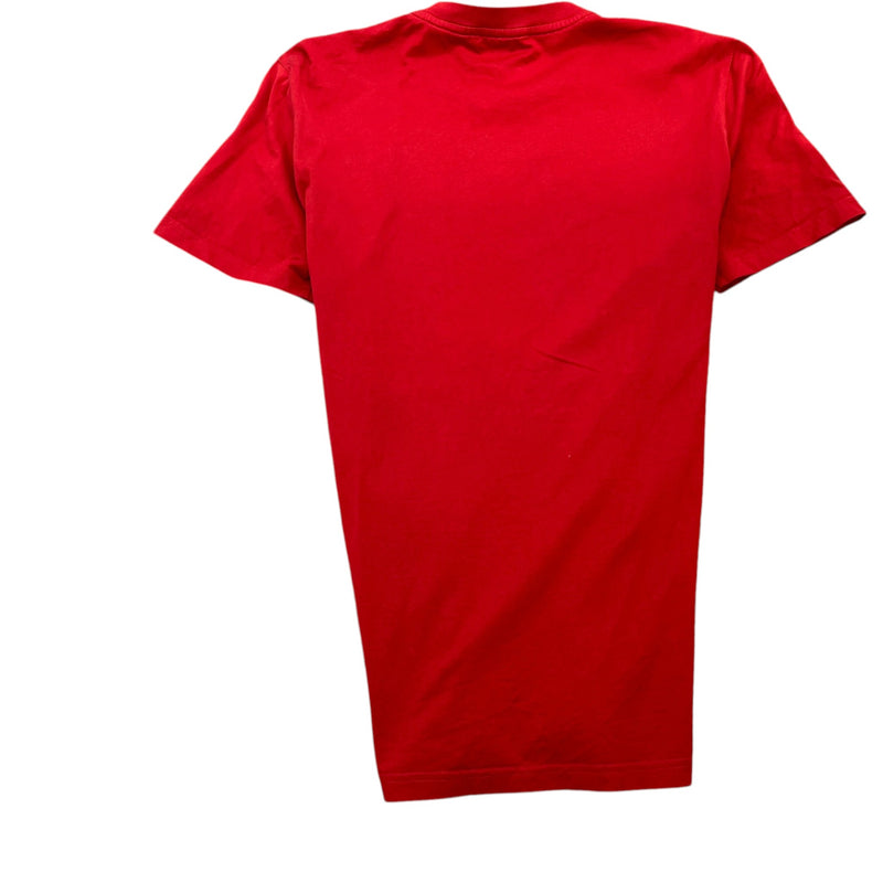 Men's Logo Print T-Shirt Red Size M