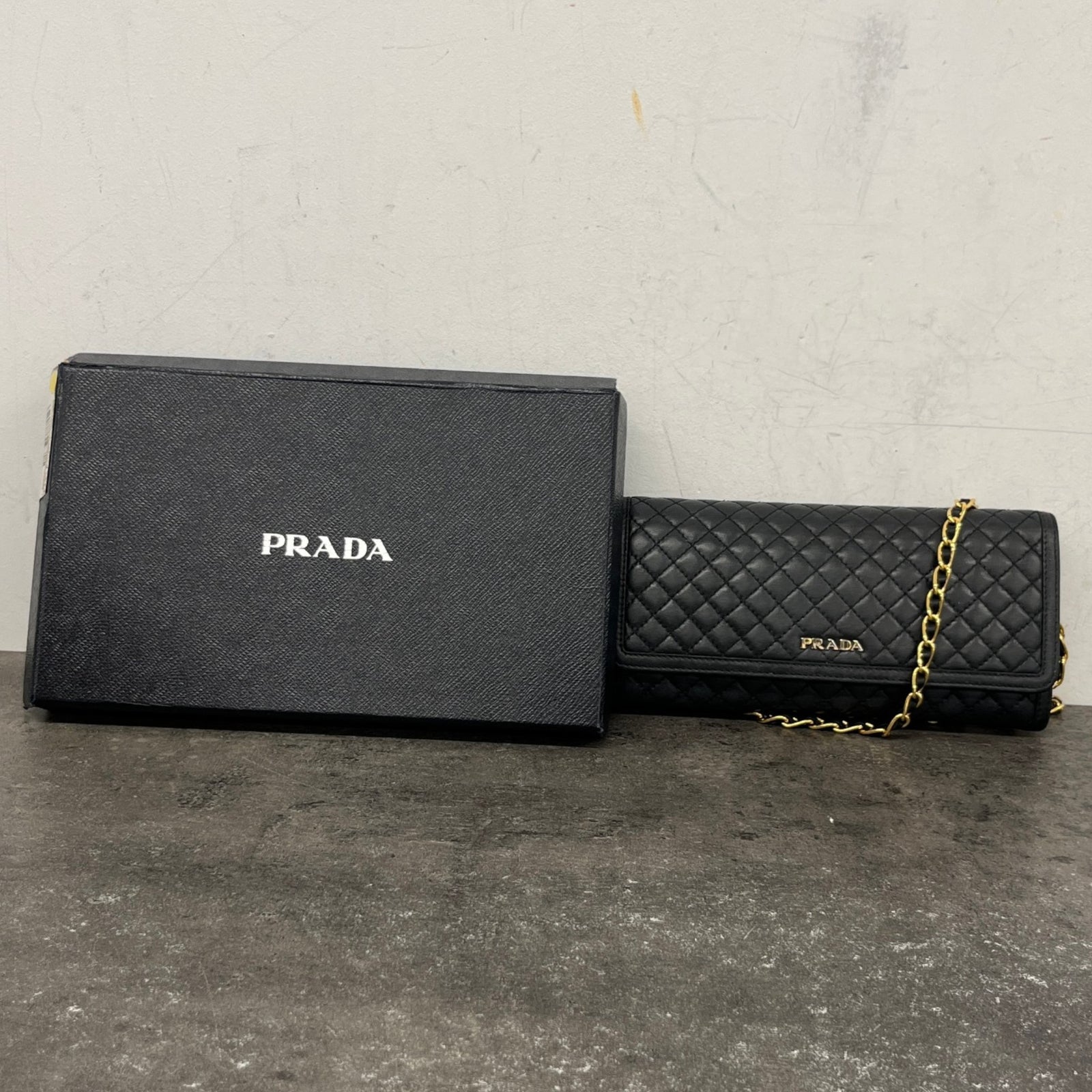 Women's Quited Wallet On Chain Crossbody Bag Black - Photo 13