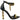 Women's Chain Trimmed Heels Black Size EU 38 / UK 5