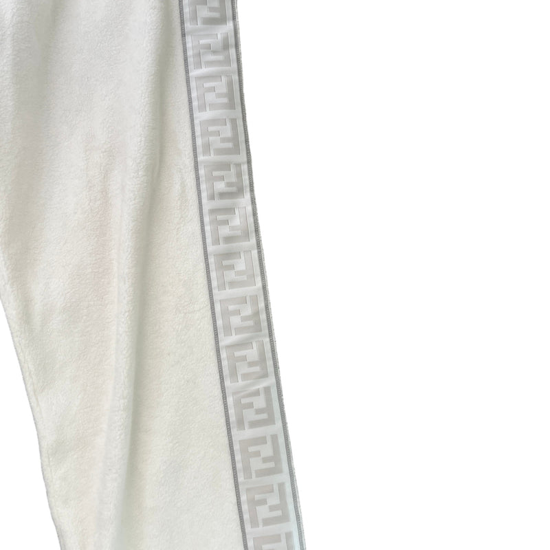 Men's Tape Logo Joggers White Size M